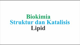 Biokimia - Lipid