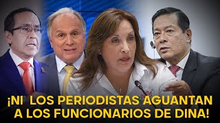 HUMILLADOS  | Funcionarios de Dina Boluarte pasan verdadera vergüenza: en RPP lo cuadraron