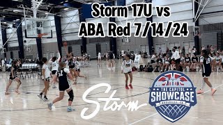 Storm 17U vs ABA Red 7/14/24 - Capital Showcase