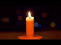 [12 Hours] Burning Candle With Dark Background – Only Video, 4K | Relax UHD