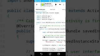 AIDE Tutorial - Android App (Custom List Views)