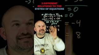 3 Different Solutions to the System of Equations