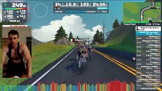 Learning to Zwift - my first big Cat C race!