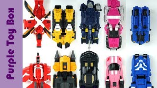 Mini Force X 5 Combined And 4 Combined Transformer Robot 미니특공대X 4단 5단 합체