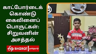 காட்போர்டைக் கொண்டு கைவினைப் பொருட்கள்: சிறுவனின் அசத்தல் | 14 Year Old Boy Making Handcraft