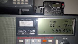 5893 kHz USB Transmission:Grundig Satellit 800 Millennium with a MLA-30+ Antenna