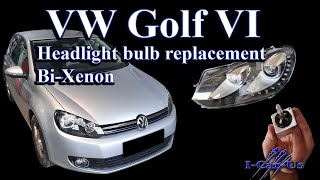 VW Golf 6, Headlight removal and bulb replacement (Bi-Xenon) - Tutorial