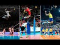 Crazy Volleyball Spikes Over The Line