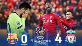 Liverpool 4-0 Barcelona champion league 2019 Mad match Extended Highlights And Goals HD