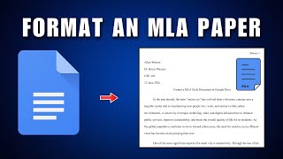Formatting A Paper In MLA Using Google Docs 2026