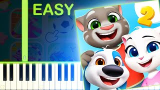 My Talking Tom Friends 2 Theme Easy Piano Tutorial Chords Chordify