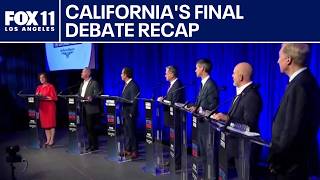 Recap of the final California governor's debate