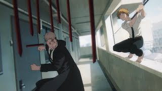 Denji and Power vs Kishibe - Chainsaw Man Episode 10