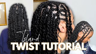 Island Twist Boho Human Hair Tutorial Using Braiding Hair