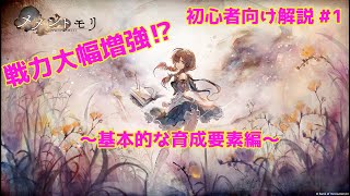 【メメントモリ】初心者さん新規さん向け解説#１　～基本的な育成要素～