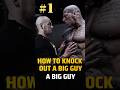 How to Knockout a Big Guy. Self Defense on the street. #boxing #mma #viral #selfdefense #ytshorts