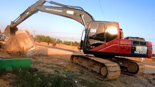 Wow! Amazing MRTROOR ME220 Excavator Sliding Huge Rockfall Part [ 01 ]