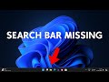 How To Fix Search Bar Missing on Windows 11