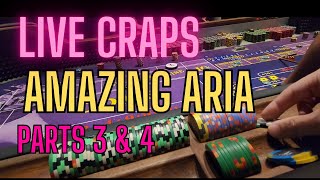 GODROLL status! Merry Christmas!! Re-run from Amazing Aria craps session (parts 3 \u0026 4) #craps #vegas