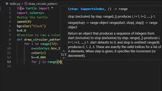 How to Create a Mesmerizing Colorful Circular Pattern with Python's Turtle Module | #CodingTips