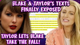 Blake Lively & Taylor Swift's SHOCKING Texts SCHEMING to Take Over Film & Destroy Baldoni Exposed
