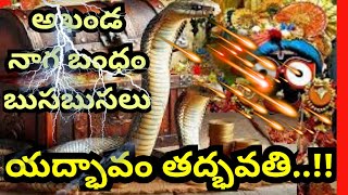 మీ మనస్సే మీ దృష్టి... ! || Why Mysterious Sounds in Ratnabhandar ||