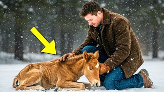 Man Saved Frozen Mustang Foal, But What He Discovered Will Shock You