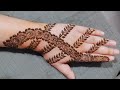 New Easy Floral Jewellery Mehndi Design For Backhand | Shireen mehndi designs