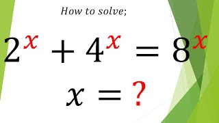 A Trending Math Olympiad Exponential Equation.