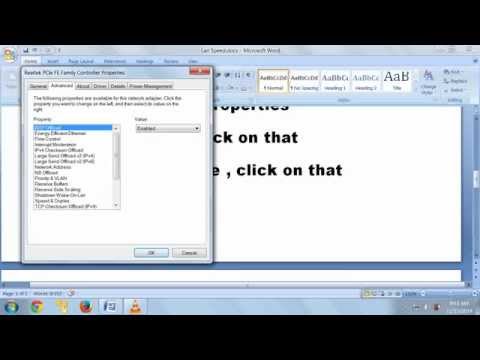 How to change Network Card (Lan card) Speed on Windows XP-Vista-7-8-10? How to change Network Card (Lan card) Speed on Windows XP-Vista-7-8-10?