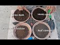 Different organic fertilisers ||Khaadein|| Rashid Gardening ideas.