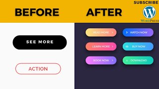 WordPress responsive advanced button, advanced button, Elements pro