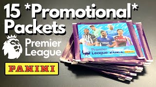 15 Promotional Packs! | Panini Premier League 2021 Official Stickers | Panini Stickers Pack Opening!