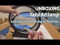 UNBOXING: Sand Art lamp| ADDING & REMOVING Air Bubbles using syringe @CoastalCraftFilAm