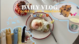 【daily vlog】自炊を頑張る休日🧑🏻‍🍳🥣🍳|お買い物🧶|ライブ🎸