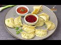 চিকেন মোমো ডাম্পলিং সাথে চিলি অয়েল রেসিপি chicken momos recipe dumpling recipe chicken momos