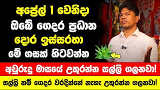 අප්‍රේල් 1 වෙනිදා ඔබේ ගෙදර ප්‍රධාන දොර ඉස්සරහා මේ ගසක් හිටවන්න - අවුරුදු මාසයේ උතුරන්න සල්ලි ගලනවා!