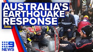 Australian firefighters deploy to Turkey disaster zone to aid in rescues | 9 News Australia