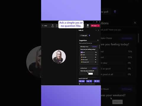 Use one-click instant polls in Microsoft Teams meetings
