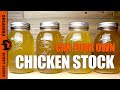 How to Can Homemade Chicken Stock from Scratch - Pressure Canning Recipe Walkthrough