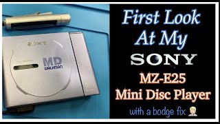 First Look At My Sony Mini Disc Player MZ-E25