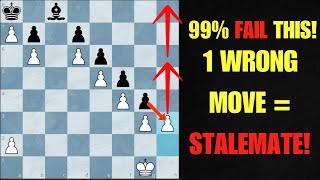 WHITE must AVOID STALEMATE – ONE of the HARDEST CHESS PUZZLES!