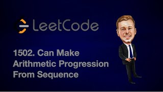 Leetcode 1502. Can Make Arithmetic Progression From Sequence [Java]