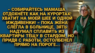 Зять собрался отправить тёщу в стардом, пока жена была в больнице, но вечером...