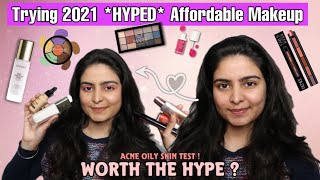 I tried 2021 MOST HYPED AFFORDABLE MAKEUP | Swiss Beauty/MARS/Insight/Renee | Kashika