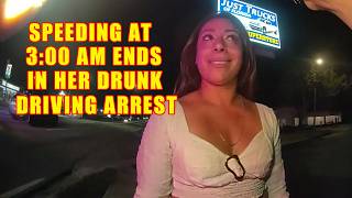 Speeding at 3:00 AM Turns into Woman's Drunk Driving Arrest