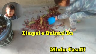 LIMPEI O QUINTAL DA MINHA CASA!!!