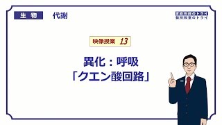 【高校生物】　代謝13　異化：呼吸「クエン酸回路」（１６分）