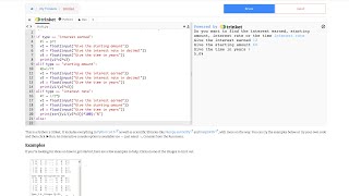 Simple Interest calculator using Python