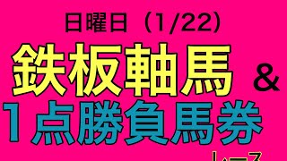 【鉄板軸馬】1点勝負馬を公開 迷いは無し #勝負